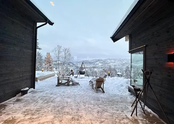 Panorama Out, Jacuzzi,badstu Kvam (Hordaland)